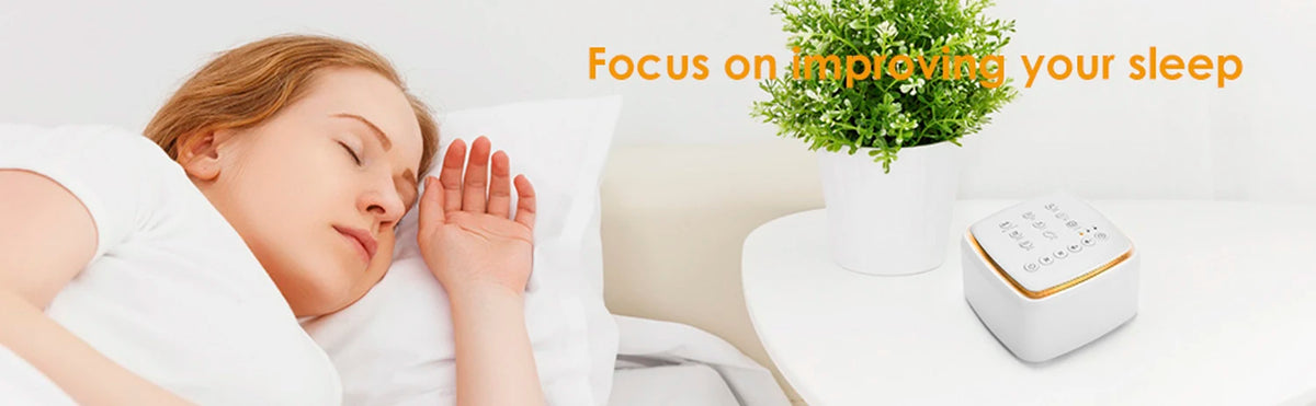 White Noise Machine Type-c Rechargeable Timed Shutdown Sleep Sound Machine For Sleeping  Relaxation For Baby Adult Office Travel