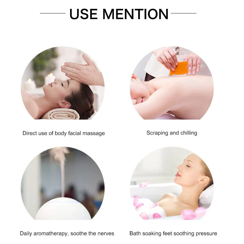 10ml Pure Natural Lavender Essential Oil - For Diffuser, Humidifier, Aromatherapy; Jasmine & Vanilla Scents for Skin Care & DIY Soap