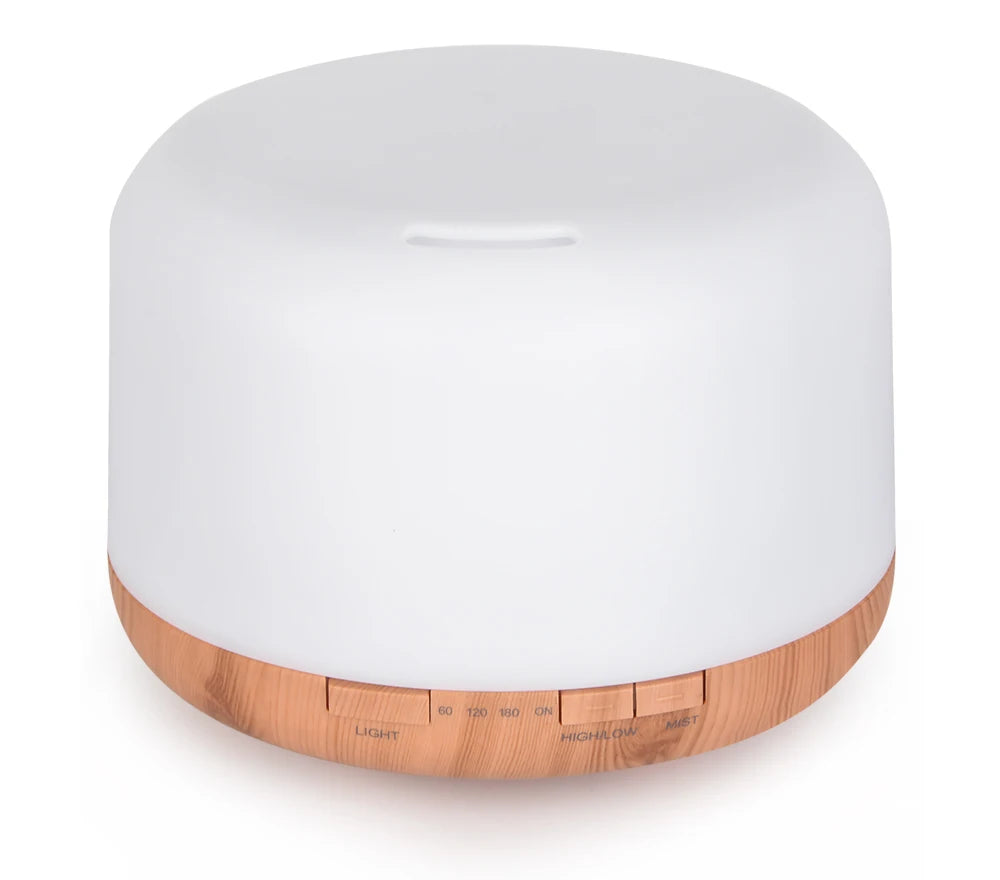 Air Humidifier & Essential Oil Diffuser - 300ml/500ml/1000ml with Lights, Remote Control, Ultrasonic Electric Aromatherapy