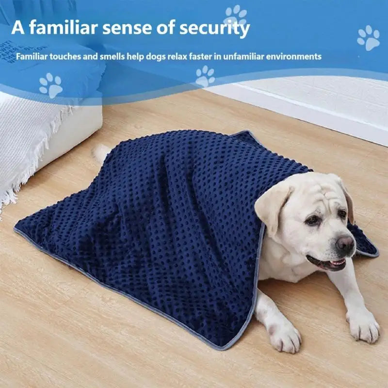 Weighted Stress Relief Blanket For Dog With Glass Beads And Polyester Fabric Calm Nervous Pet During Storms KXRE