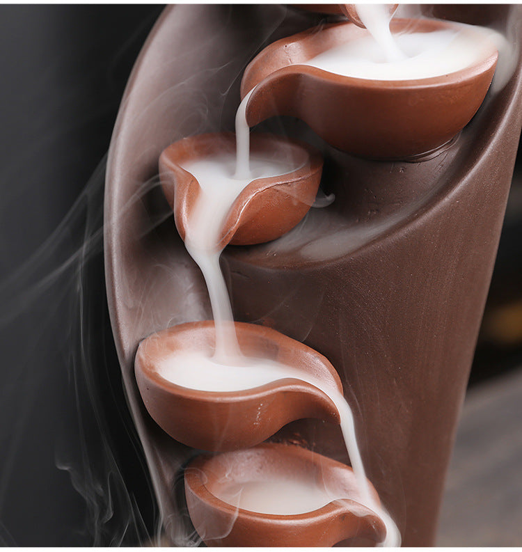 Elegant Handmade Torch Waterfall Incense Holder