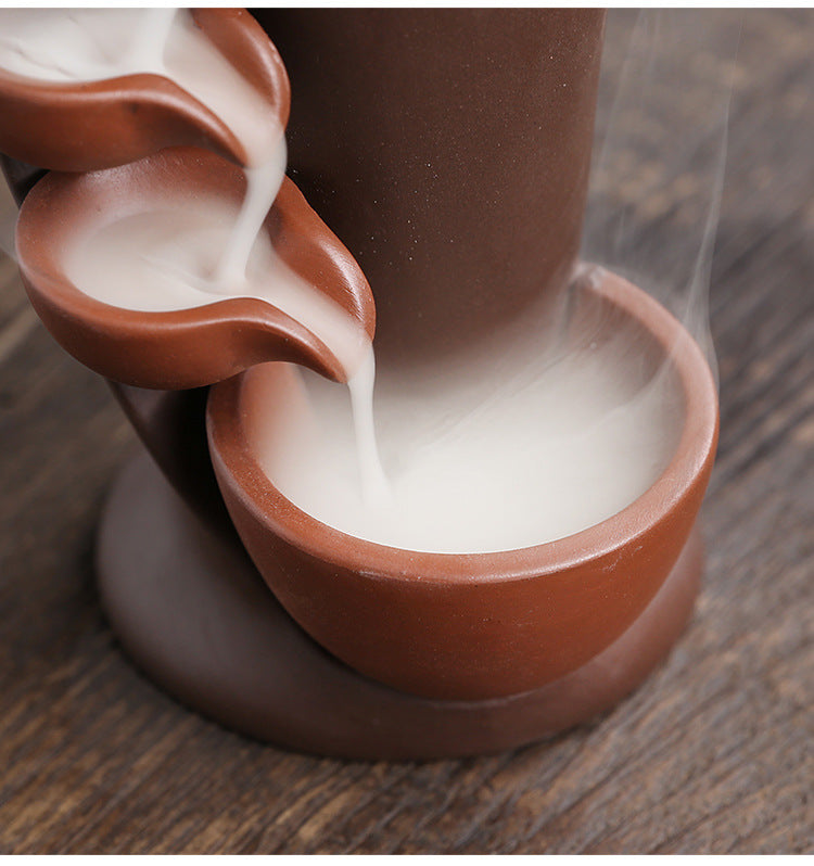 Elegant Handmade Torch Waterfall Incense Holder