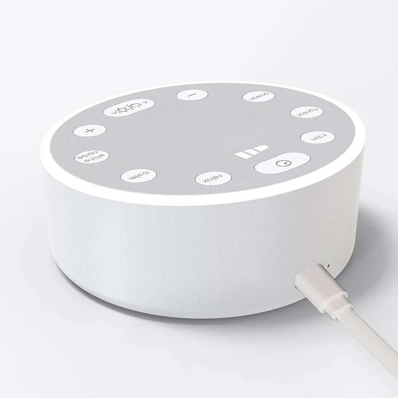 New White Noise Machine with Breathing Lamp - Timed Shutdown Sleep Sound Machine for Relaxation, Baby, Adult & Office