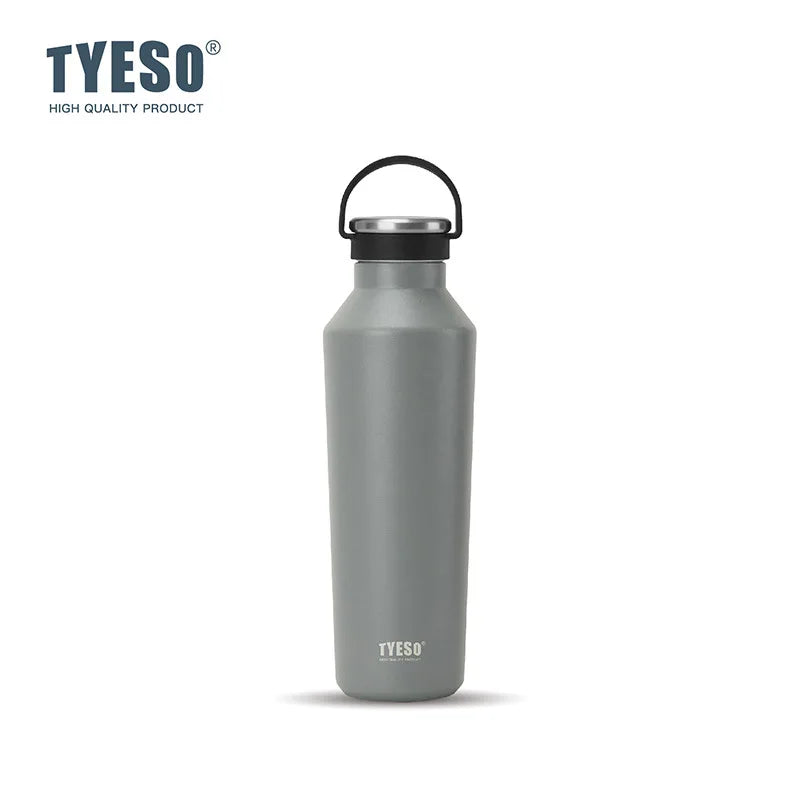 Tyeso 500ml Vacuum Insulated Water Bottle - Leak-Proof, Durable, Matte Finish with Portable Handle for Outdoor Sports