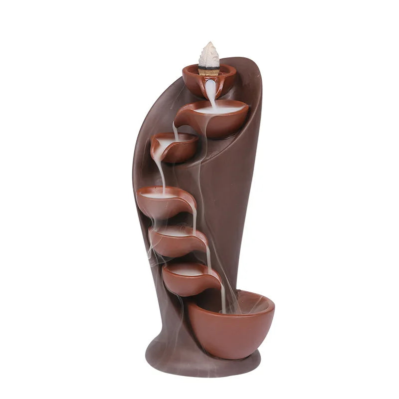 Elegant Handmade Torch Waterfall Incense Holder