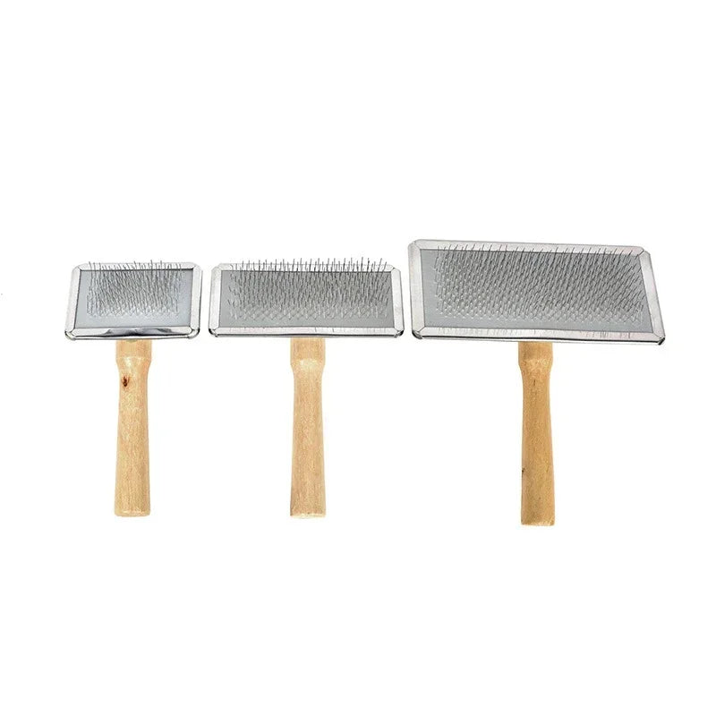 Pet Cat and Dog Grooming Supplies: Hair Remover Brush, Wood Combs, Flea Comb for Shedding