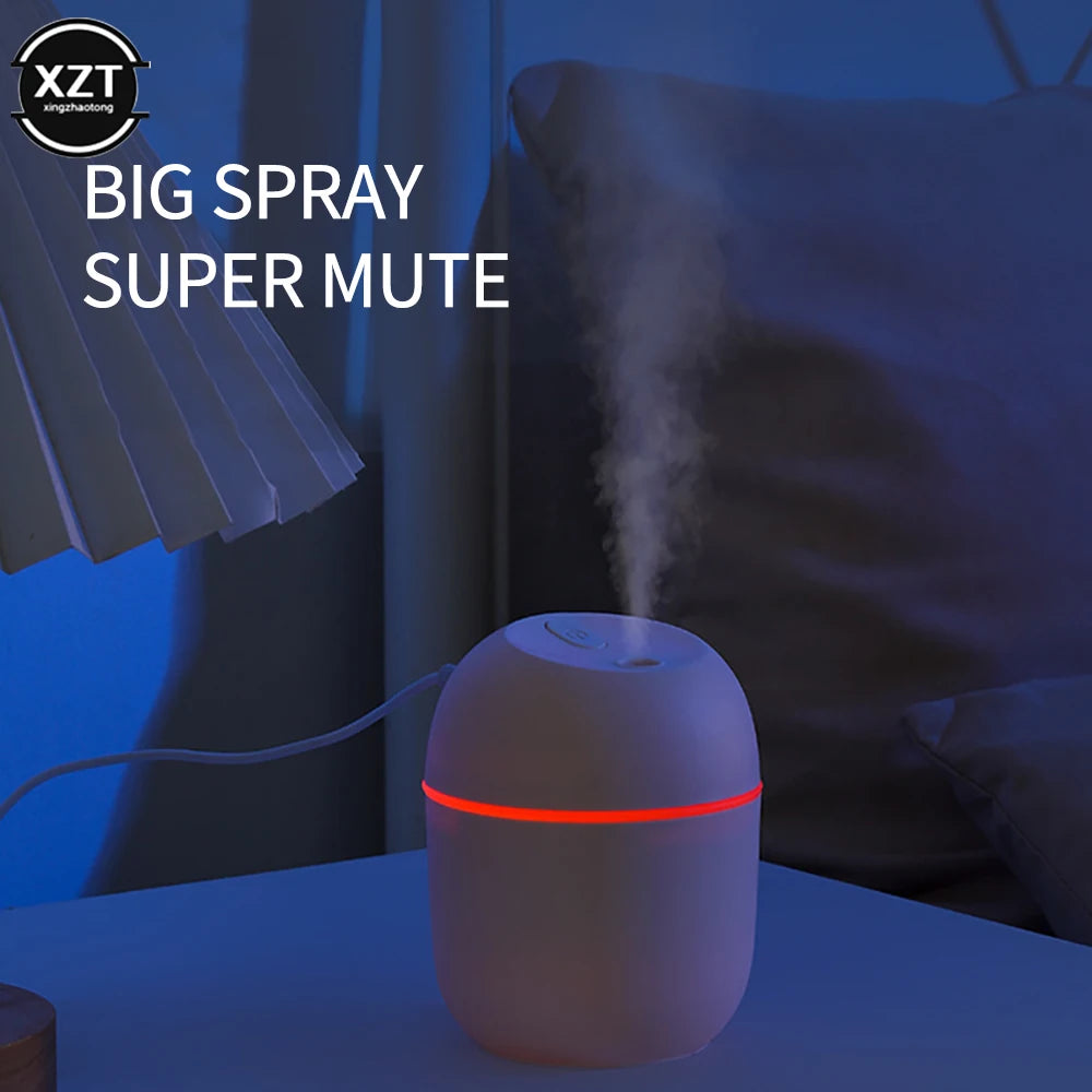 Colorful Egg USB Humidifier — 220ml Ultrasonic LED