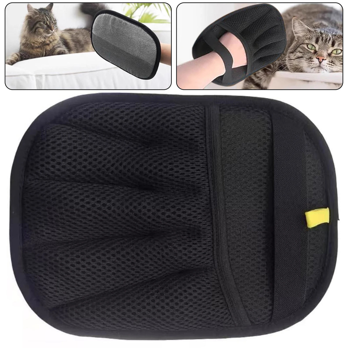 2-in-1 Pet Hair Removal Gloves - Lightweight, Portable Multifunctional Fur Catchers for Cats and Dogs
