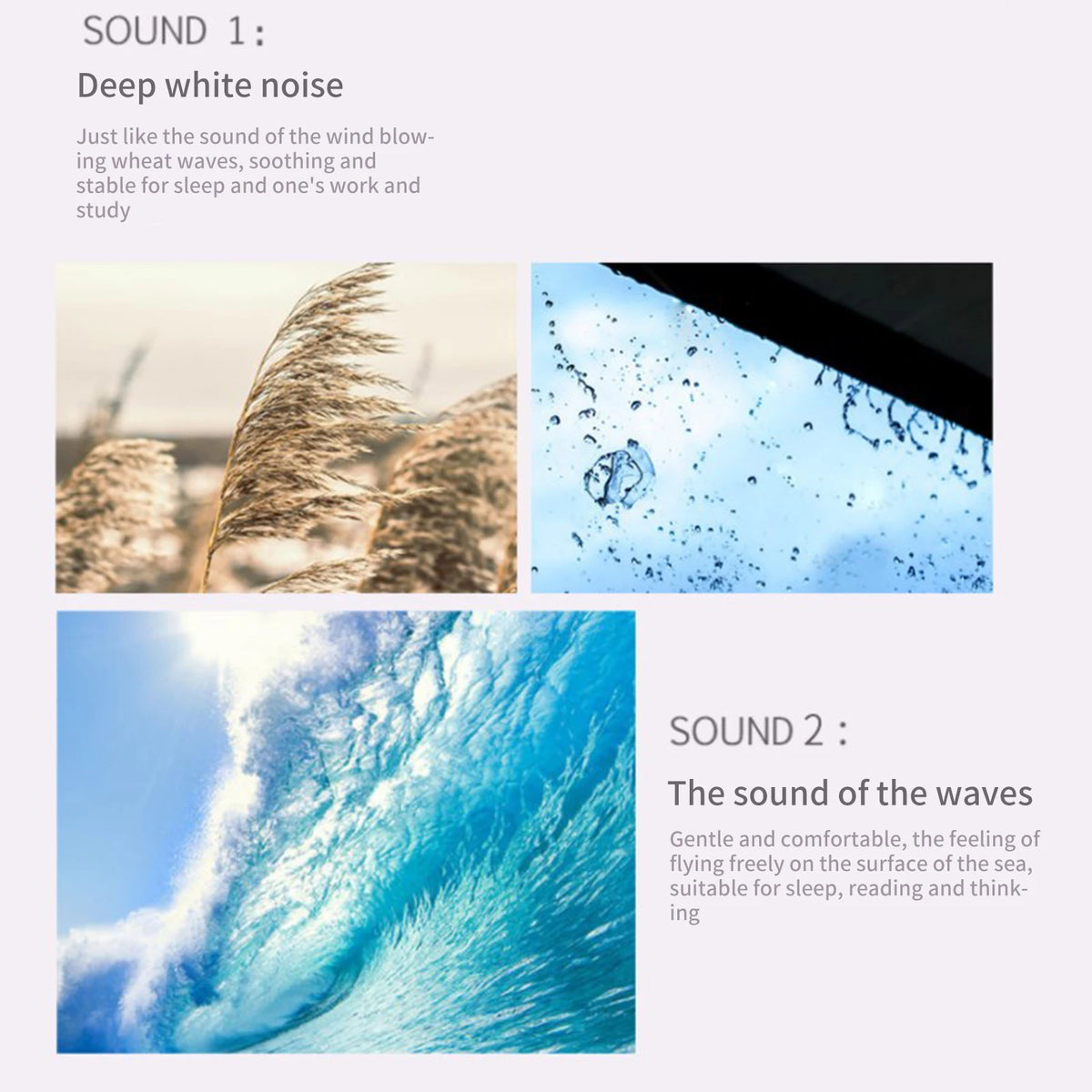 White Noise Sound Machine For Baby USB Charging Sleep Timer Baby Sleep Soothing Instrument Music Sleep Instrument Office Travel