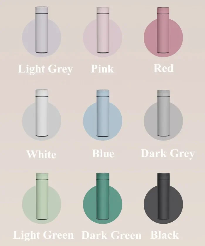 Temperature Display Thermos Cup - Stainless Steel Divided Vacuum Insulated Bottle for Outdoor Use, Ideal Father's Day Gift