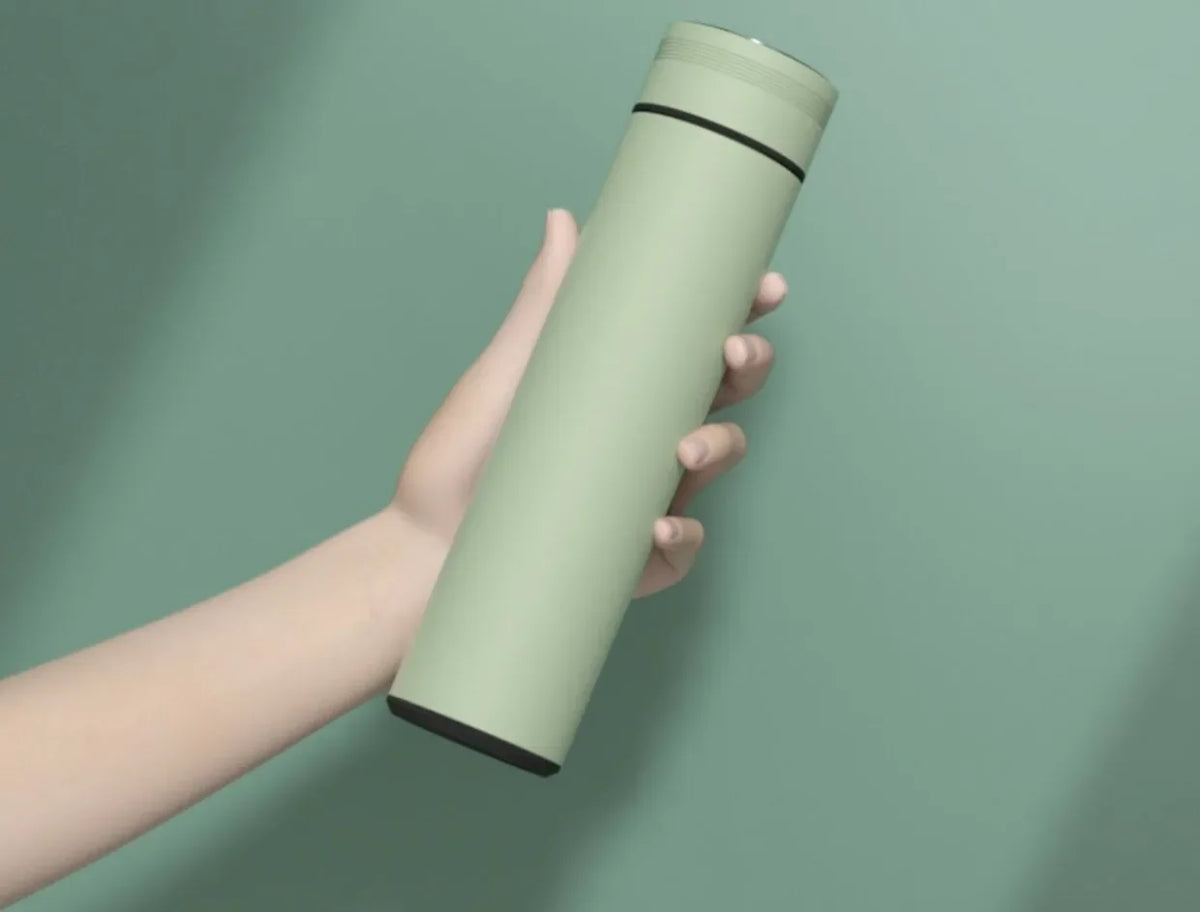 Temperature Display Thermos Cup - Stainless Steel Divided Vacuum Insulated Bottle for Outdoor Use, Ideal Father's Day Gift