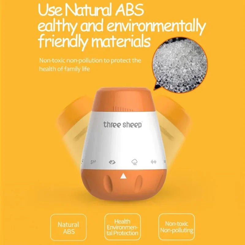 Baby White Noise Machine Smart Music Voice Sensor Infants Bad Sleep Helper Therapy Sound Monitor Generator for Babies Relax Toy