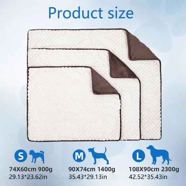 Weighted Stress Relief Blanket For Dog With Glass Beads And Polyester Fabric Calm Nervous Pet During Storms KXRE
