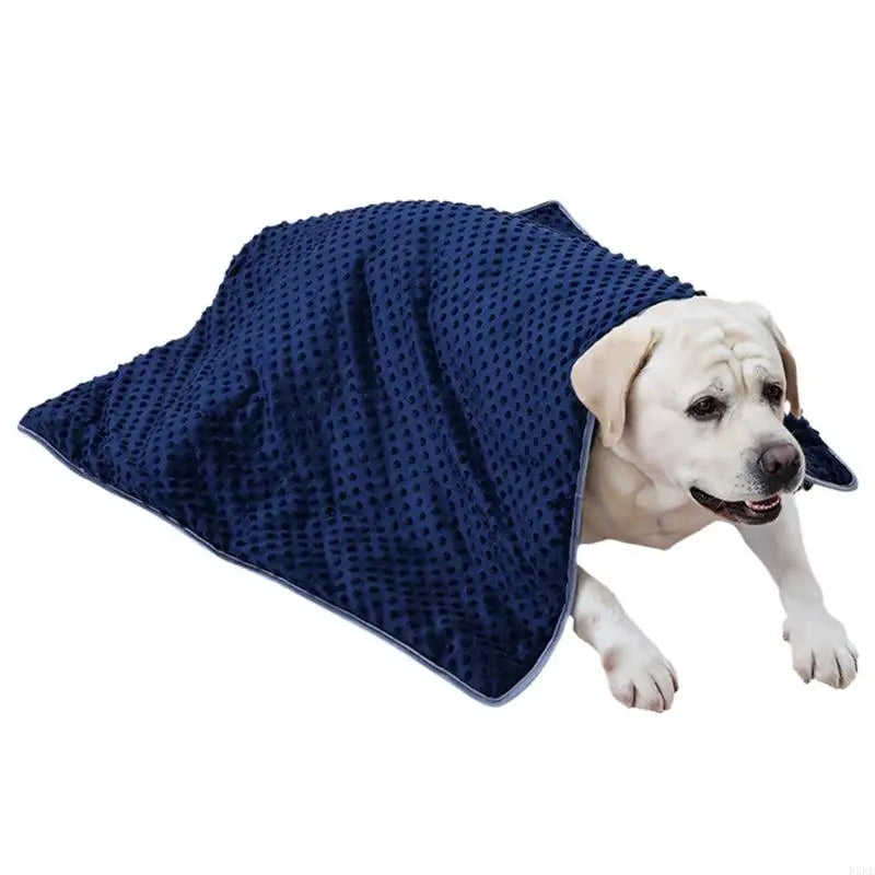 Weighted Stress Relief Blanket For Dog With Glass Beads And Polyester Fabric Calm Nervous Pet During Storms KXRE