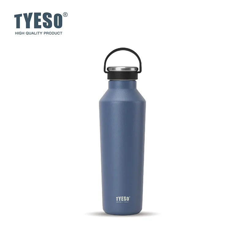Tyeso 500ml Vacuum Insulated Water Bottle - Leak-Proof, Durable, Matte Finish with Portable Handle for Outdoor Sports